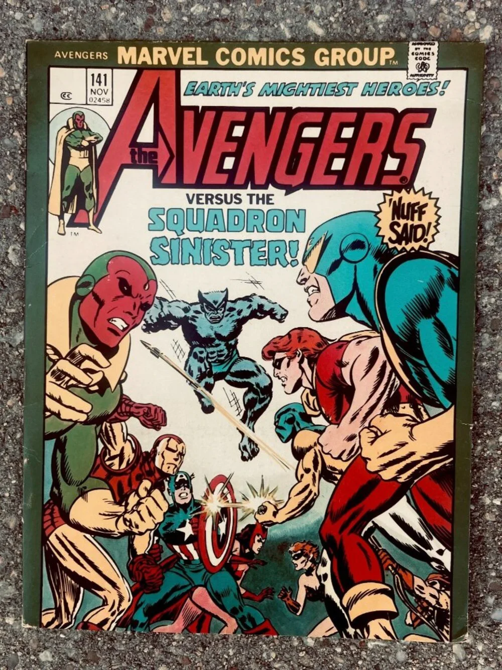 Vintage Avengers Mead Portfolio Folder Marvel Comics 1970s